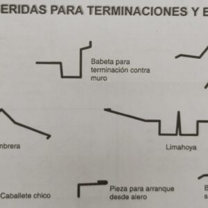 Zingueria para pizarras